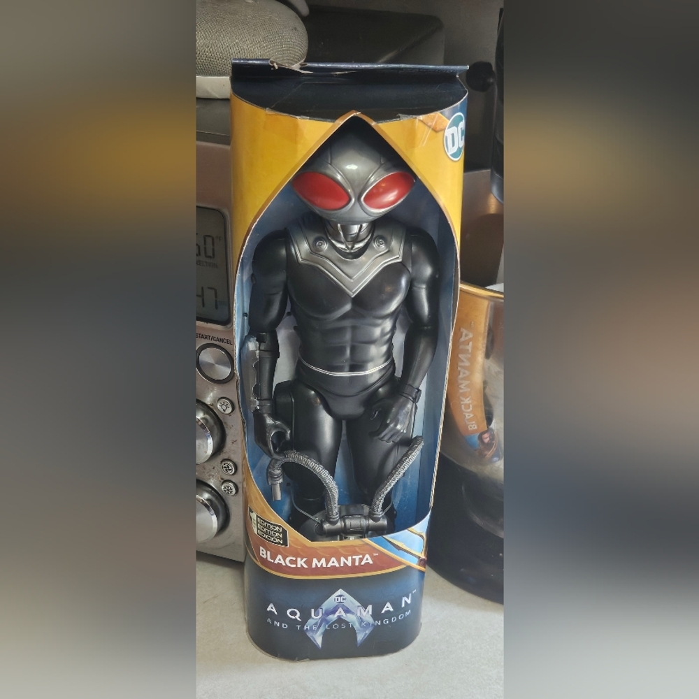 DC CIMICS AQUAMAN AND THE LOST KINGDOM BLACK MANTA 1ST EDITION 12" FIGURE